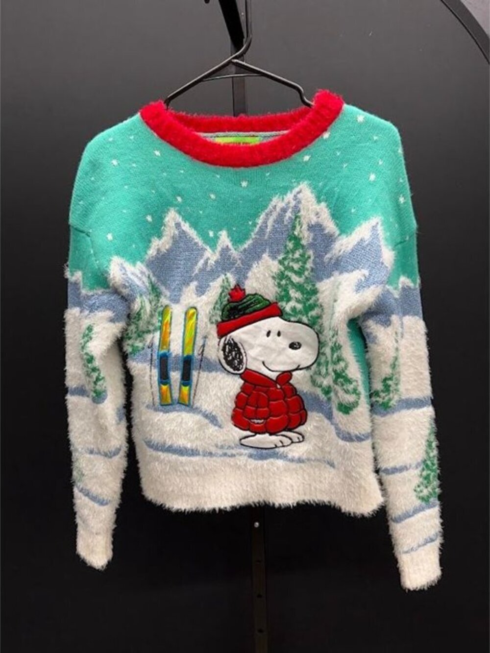 Peanuts Snoopy Winter Fuzzy Crewneck Sweater